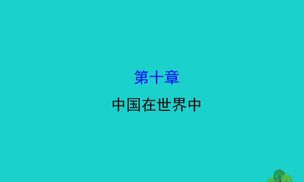 八年级地理下册 第十章中国在世界中习题课件(新版)新人教版 课件