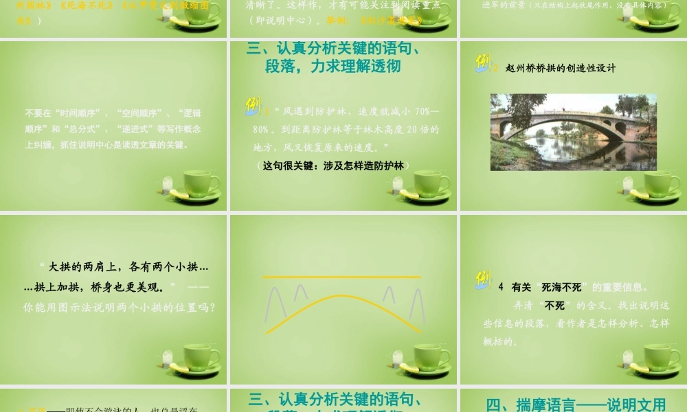 名师指津八年级语文学法 第二讲 阅读—说明类课文课件 新人教版 课件