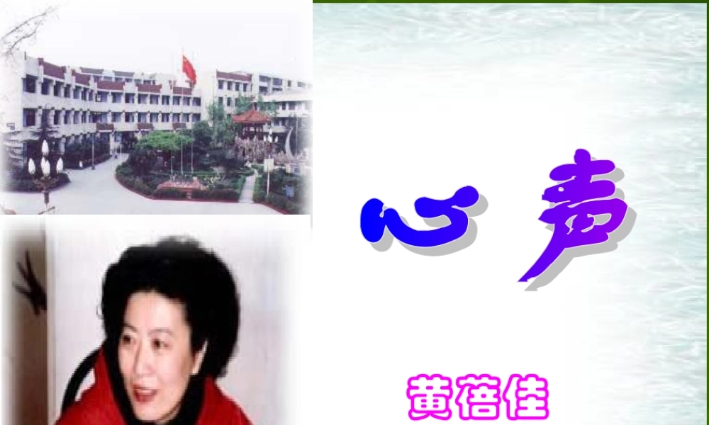 九年级语文上册(12 心声)课件 新人教版 课件