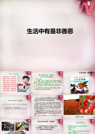 中学七年级政治下册 17.1 生活中有是非善恶课件1 鲁教版 课件