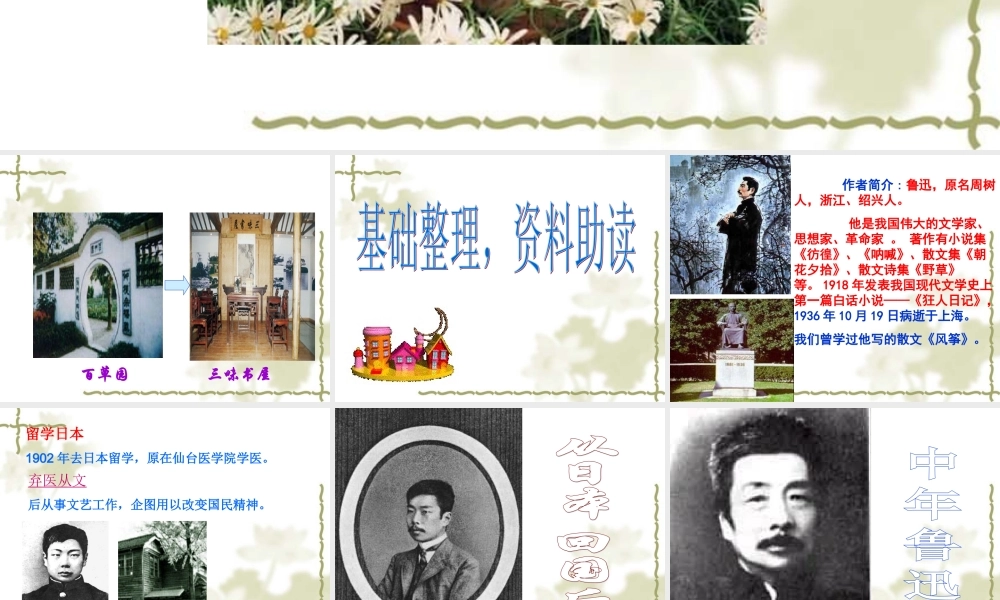 《从百草园到三味书屋》课件（好）