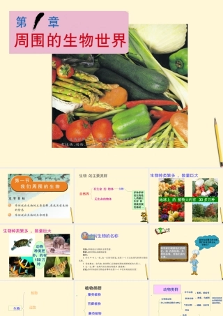 七年级生物上册(周围的生物世界)课件 苏教版 课件
