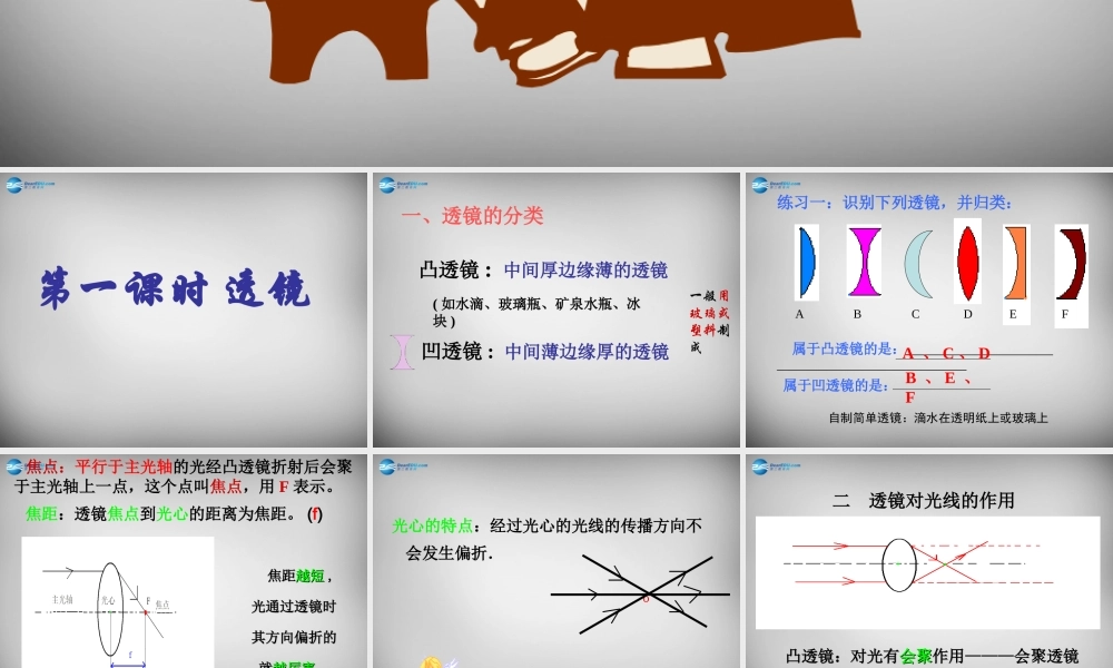 八年级物理上册 5.1 透镜课件5 (新版)新人教版 课件