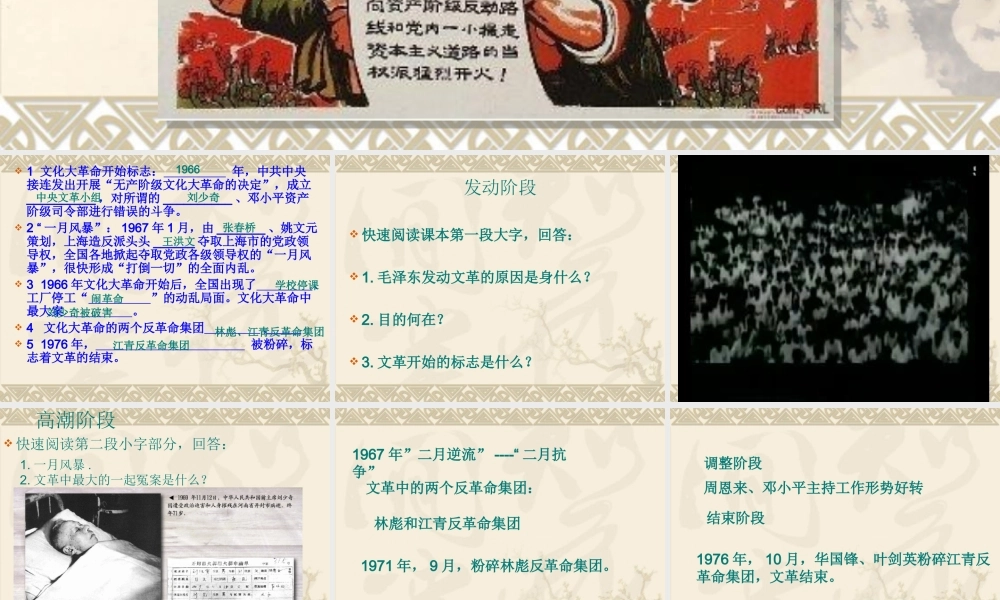 文化大革命演示文稿