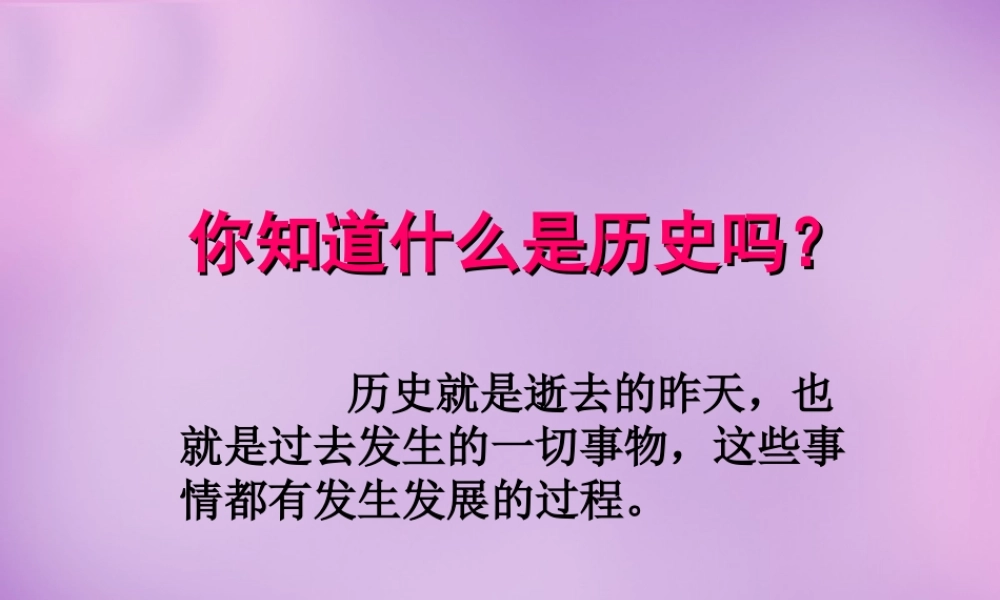 中学七年级历史上册 导言课件 新人教版 课件