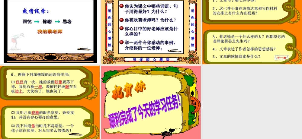七年级语文我的老师课件1 语文版 课件