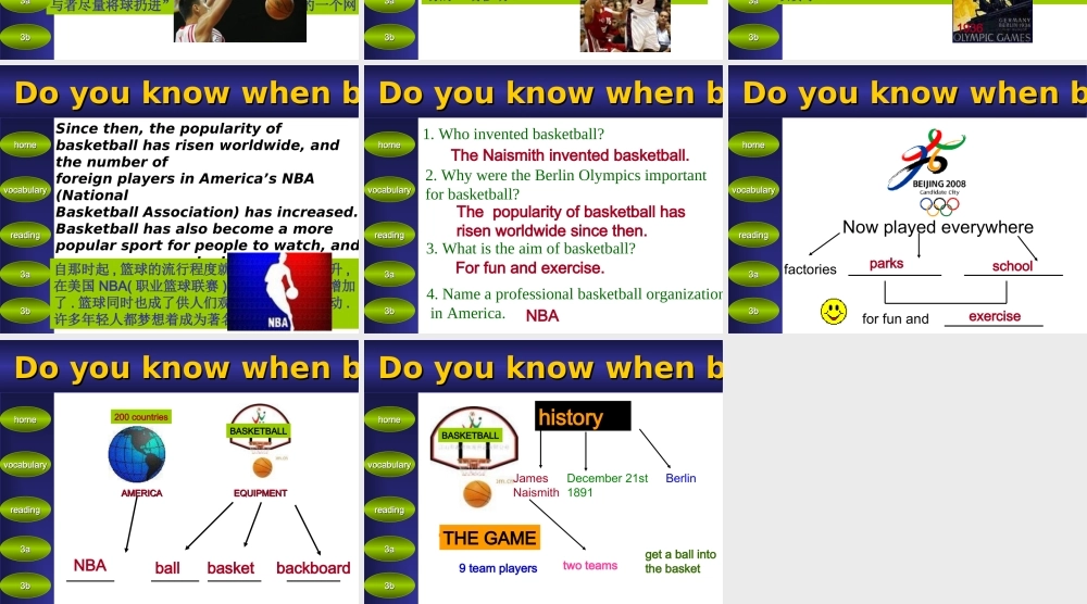 初中英语第五册Unit 9Reading课件