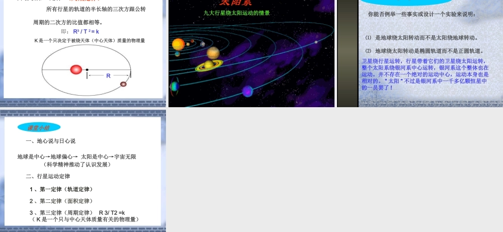 行星的运动（新人教版必修2）