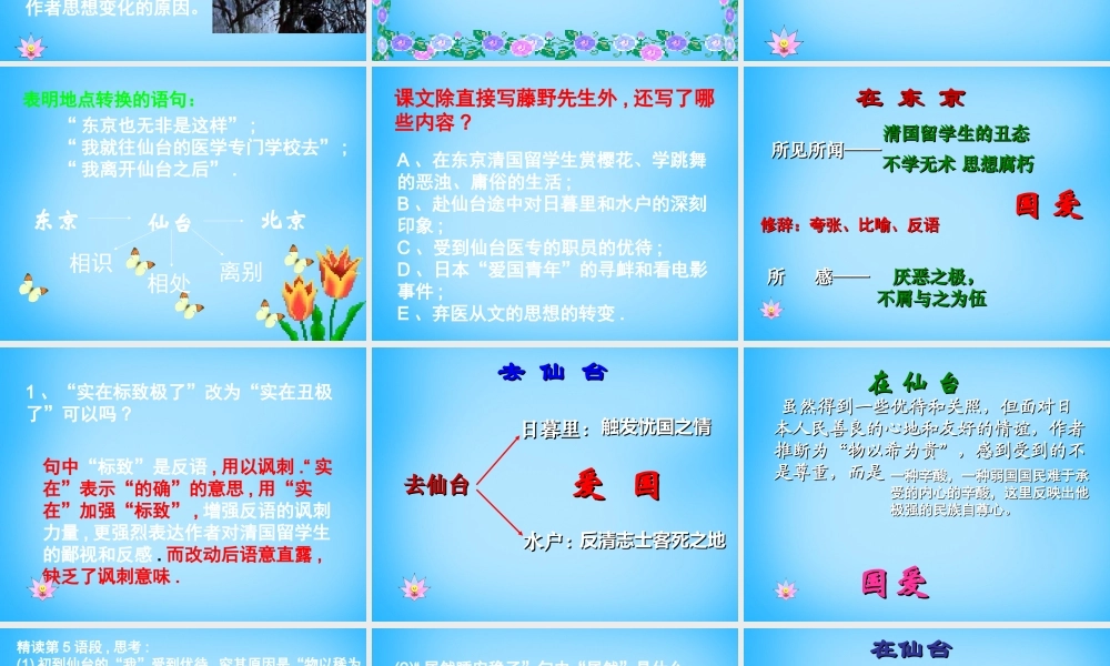 八年级语文下册 1 藤野先生课件1 新人教版 课件