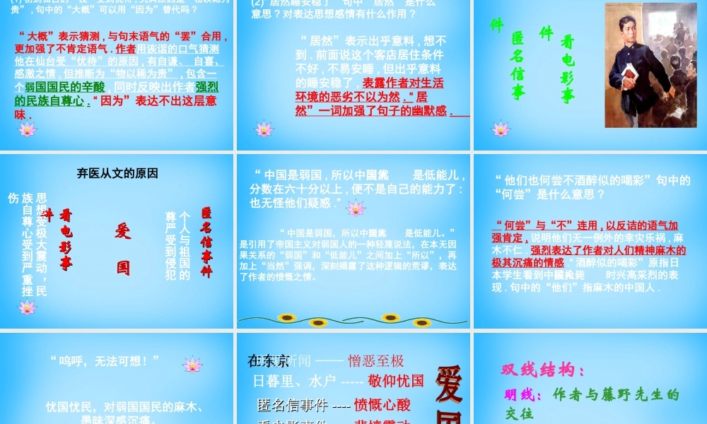 八年级语文下册 1 藤野先生课件1 新人教版 课件