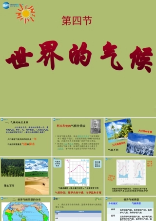 中学七年级地理上册 3.4 世界的气候教学课件(新版)新人教版 课件