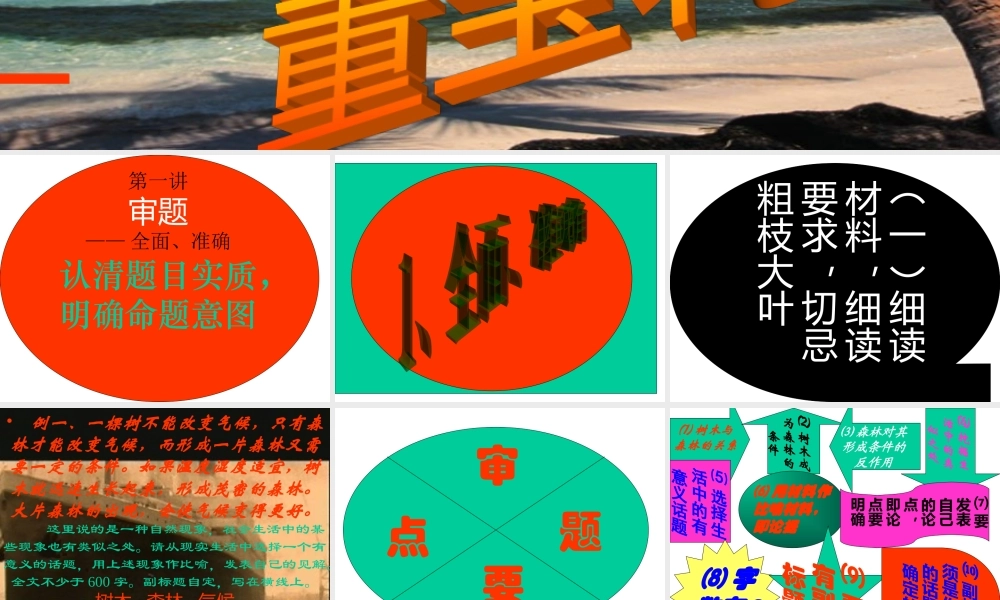 八年级语文 考前作文系列讲座一课件