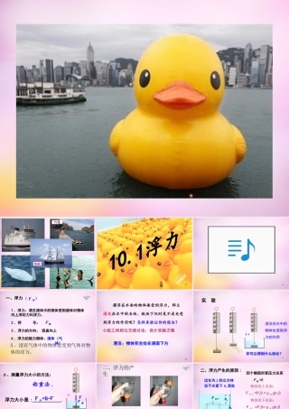 中学八年级物理下册 10.1 浮力课件 (新版)新人教版 课件