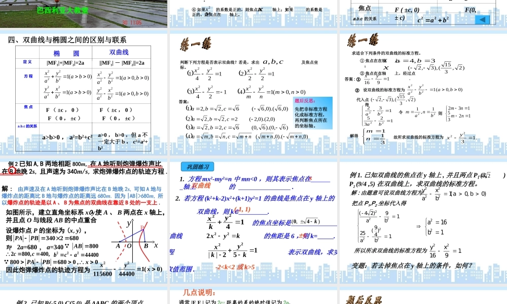 双曲线及其标准方程 (2)