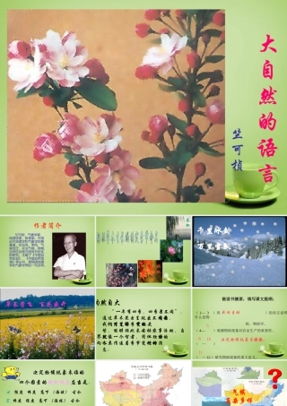 八年级语文上册16(大自然的语言)课件1 新人教版 课件