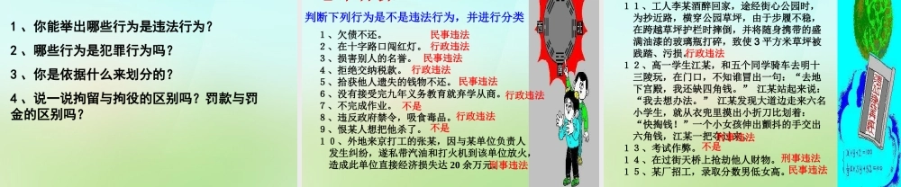 中学七年级政治下册 4.7.2 法不可违课件 新人教版 课件