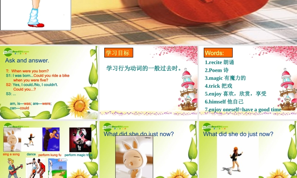 七年级英语下册：Unit 7 Topic 3 We had a wonderful party Section A课件仁爱版  课件