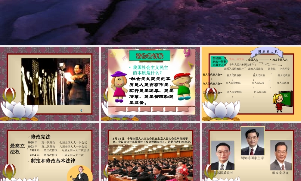 人民当家作主的法治国家课件示例二 课件