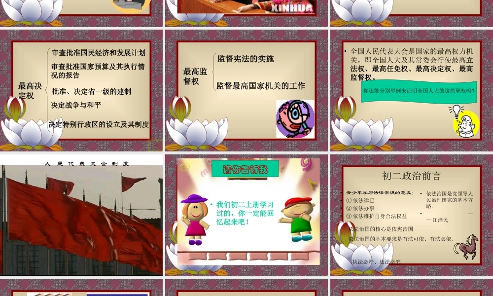 人民当家作主的法治国家课件示例二 课件