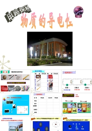 八年级科学上册 4.3物质的导电性课件 浙教版 课件