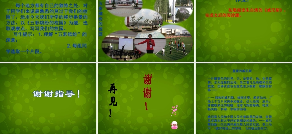 八年级语文上册 蓝的威尼斯课件 苏教版 课件