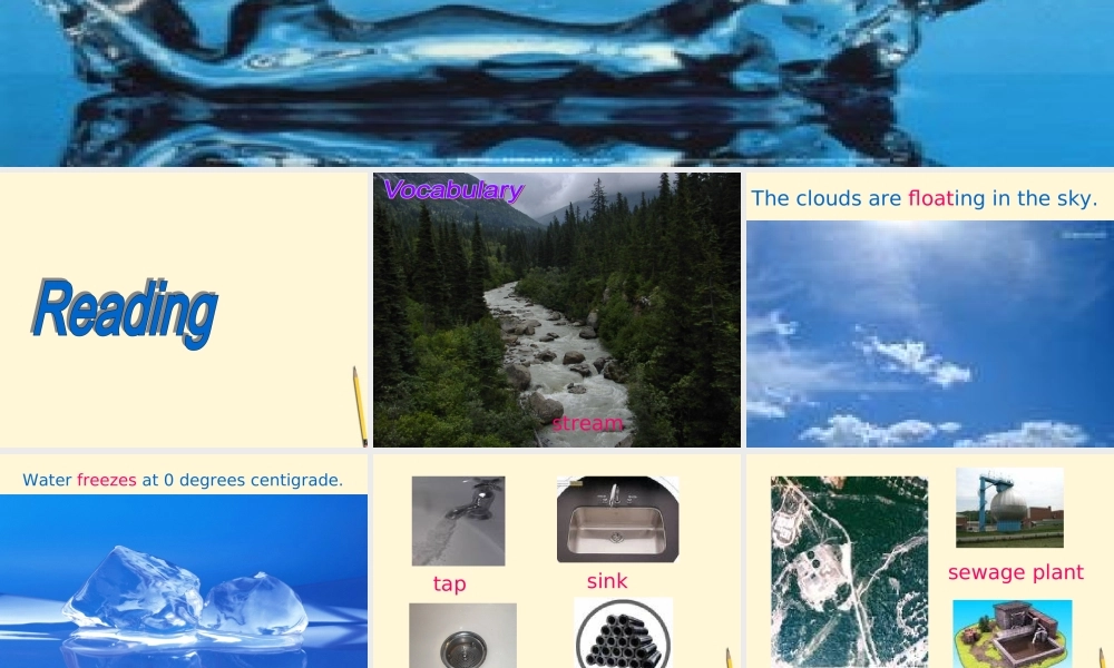 八年级英语上册 CHAPTER ONE Water 课件 牛津深圳版 课件