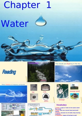 八年级英语上册 CHAPTER ONE Water 课件 牛津深圳版 课件