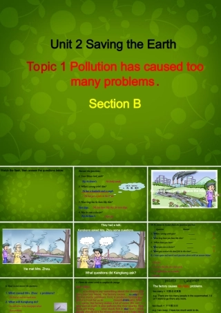 九年级英语上册 Unit 2 Topic 1 Pollution has causes too many problems Section B课件 (新版)仁爱版 课件