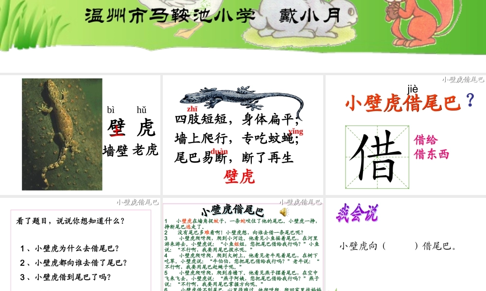 小壁虎借尾巴_两课时[1]