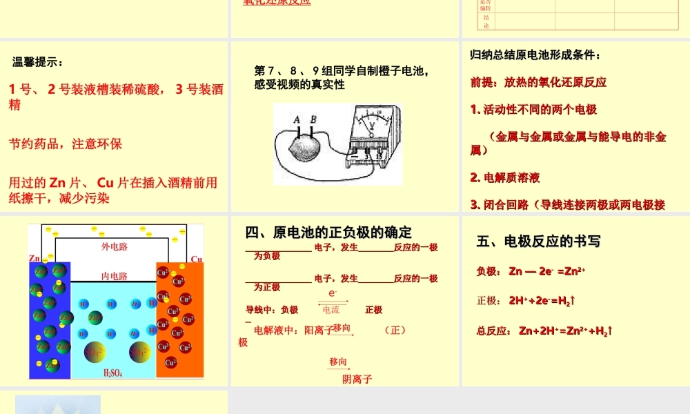 化学能与电能