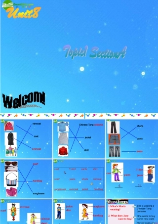 八年级英语下册 Unit 8 Our Clothes Topic 1 What a nice coat Section A 仁爱版 课件