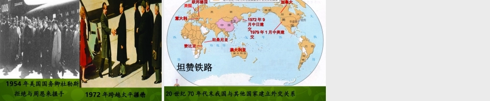 八年级历史下册 第9课 新中国走向世界舞台课件 北师大版 课件
