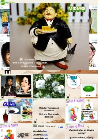 八年级英语上册 Module 7feelings and impressions作课课件 外研版 课件