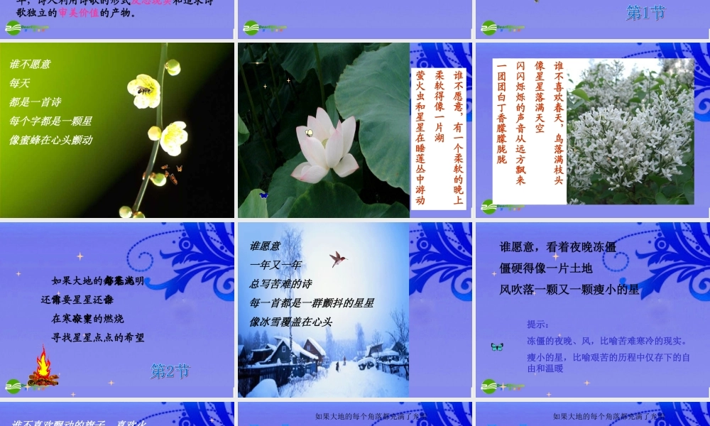 九年级语文上册 第一单元之(星星变奏曲)课件 人教新课标版 课件