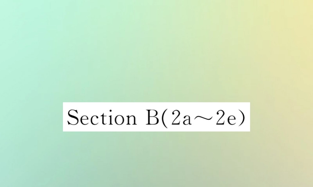 九年级英语全册 Unit 8 It must belong to Carla Section B(2a 2e)课时检测课件 (新版)人教新目标版 课件