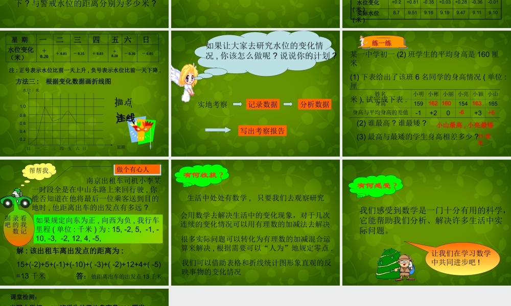 中学七年级数学上册 2.6 有理数的加减混合运算课件3 (新版)北师大版 课件