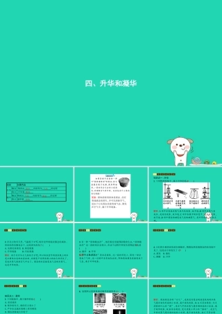 八年级物理上册 1.4 升华和凝华课件 (新版)北师大版 课件