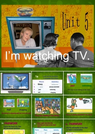 七年级英语下册 Unit 6 I'm watching TV Section B课件 (新版)人教新目标版 课件