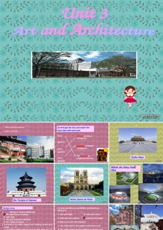 内蒙古自治区Unit3 Art and architecture课件 人教版 课件