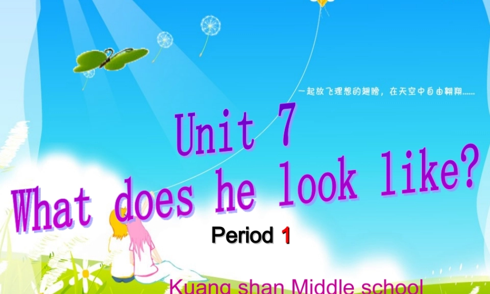 七年级英语下册unit7what;does he _she look like_人教版 课件