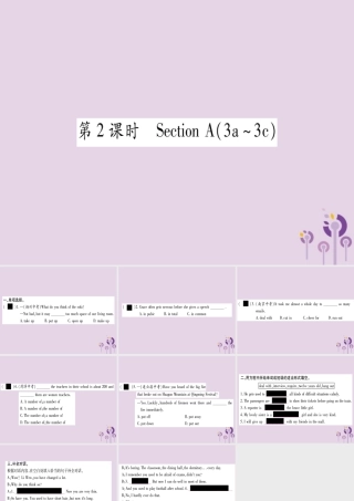 九年级英语全册 Unit 4 I used to be afraid of the dark(第2课时)作业课件 (新版)人教新目标版 课件