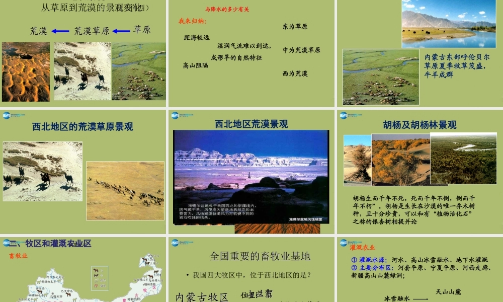 中学八年级地理下册 第八章 第一节 自然特征与农业课件 (新版)新人教版 课件