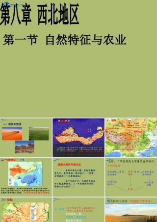 中学八年级地理下册 第八章 第一节 自然特征与农业课件 (新版)新人教版 课件