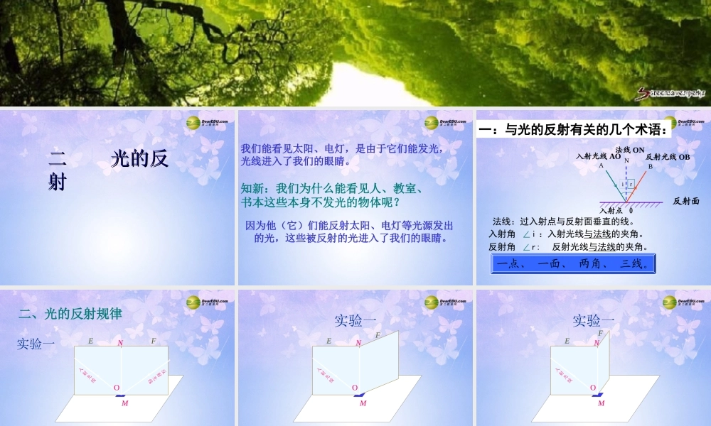 八年级物理上册 2.2 光的反射课件 新人教版 课件