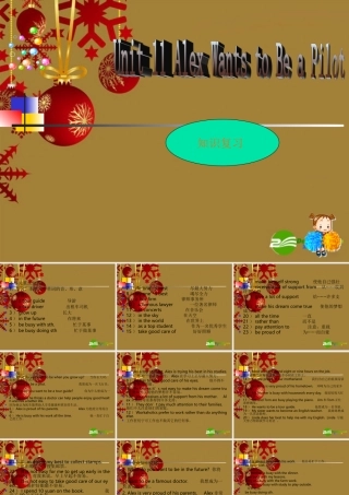 七年级英语下册 Unit11 Alex wants to be a pilot课件 北京课改版 课件