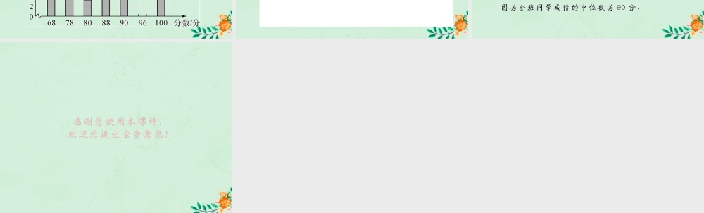 春八年级数学下册 第数据的分析  课题学习 体质健康测试中的数据分析课后作业课件 (新版)新人教版 课件