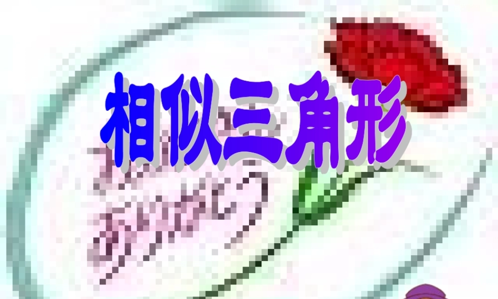 八年级数学相似三角形课件2鲁教版 课件