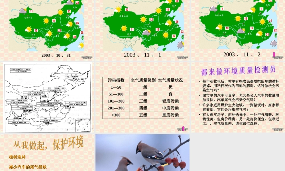 多变的天气七年级地理上册第三章第一节课件示例 课件