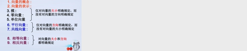 数学 第二章 平面向量向量的概念课件 新人教B版必修4 课件