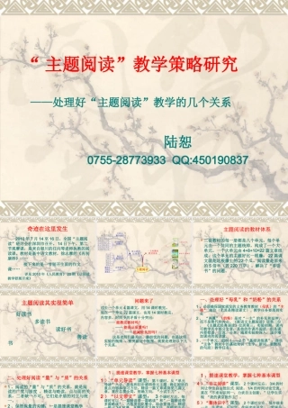 “主题阅读”实验策略